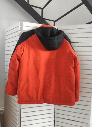 Куртка зимняя зимний пуховик мужской оранжевый термо  52 543 фото