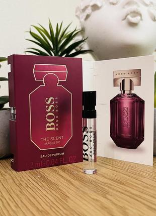 Оригінал пробник парфум парфумована вода hugo boss boss the scent for her magnetic оригинал парфюм парфюмированая