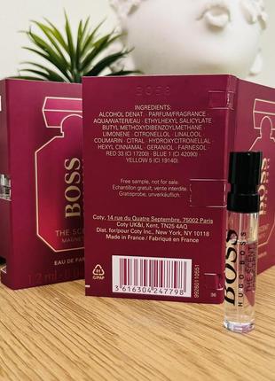 Оригінал пробник парфум парфумована вода hugo boss boss the scent for her magnetic оригинал парфюм парфюмированая2 фото