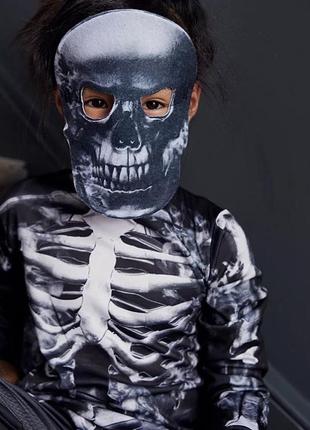 Дитячий костюм скелета з маскою на halloween, хелловін від george, стан нового2 фото