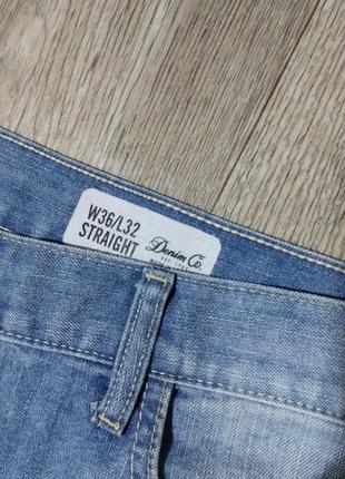 Мужские джинсы / denim co / штаны / светло-синие джинсы / мужская одежда / брюки /2 фото