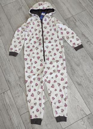 Кигуруми флисовый слип комбинезон ромпер пижама lupilu 110/1162 фото