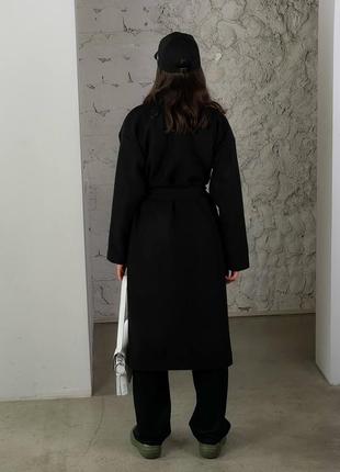 Базовое женское демисезонное пальто3 фото