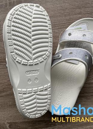 Слайди шльопанці жіночі блискучі крокс, classic crocs sandal5 фото