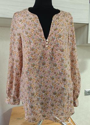 Шелковая блуза в цветы пейсли set блузка из шелка этано бохо как marant maje sezane sandro