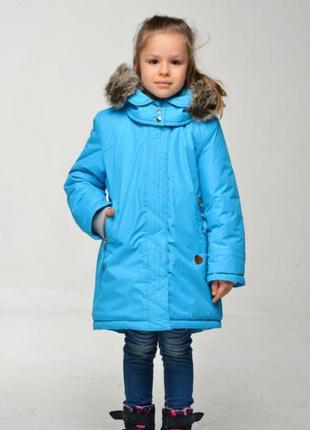 Куртка для дівчинки baby line парка1 фото