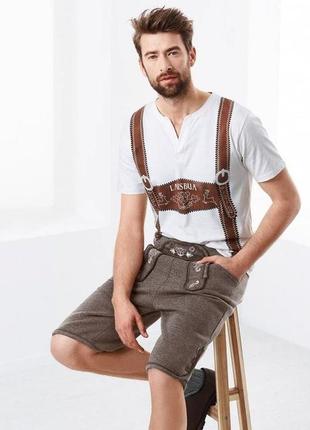 Мужские шорты в стиле "октоберфест" р. l tchibo, германия1 фото