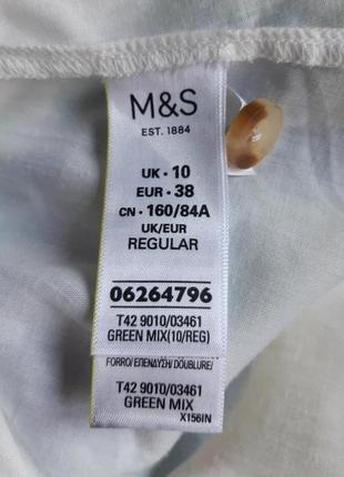 Платье в цветочный принт на пуговичках из хлопка marks&spencer9 фото