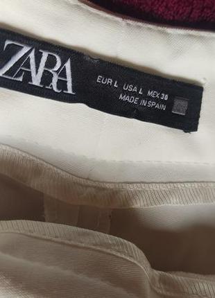 Белые брюки zara3 фото