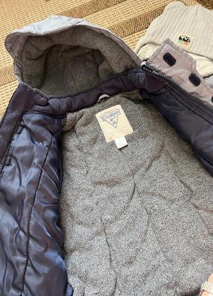 Куртка курточка демисезонная зима осень теплая+ шапочка в подарок2 фото