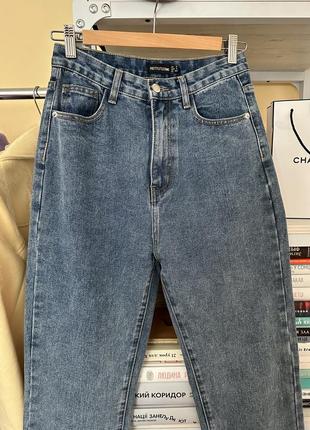 Классные широкие уровни прямые синие джинсы plt2 фото