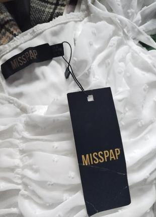 Женское модное шифоновое платье с драпировкой  misspap4 фото
