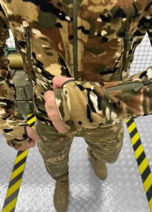 Армійська кофта на флісі мультикам, тактична фліска tiger мультикам кофта на флісі мультикам2 фото