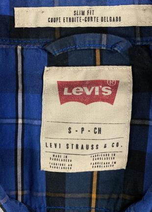 Мужская рубашка в клетку levis размера s4 фото