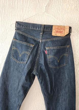 Джинсы широкие оверсайз levis 501 средняя посадка5 фото