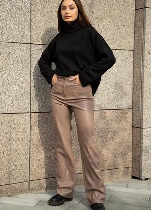 Брюки еко-шкіра за замші