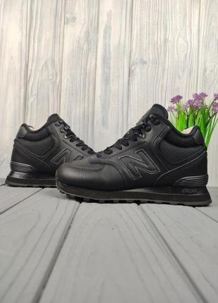 New balance 574 winter black3 фото