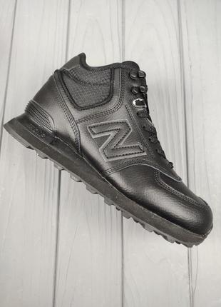 New balance 574 winter black8 фото