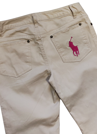 Ralph lauren polo брюки чино с большим лого оригинал зауженные маленький размер7 фото