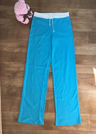 Спортивные штаны голубые. штаны для дома. штаны для спорта
