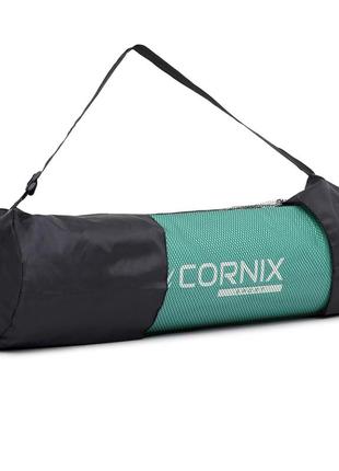 Килимок спортивний cornix nbr 183 x 61 x 1 см для йоги та фітнесу xr-0248 mint3 фото