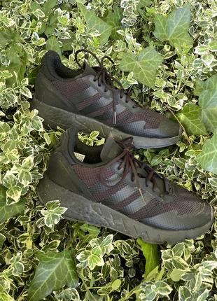 Кроссовки черные adidas zx