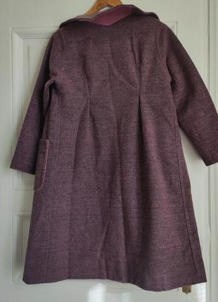 Пальто женское фиолетовое2 фото