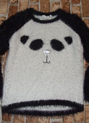 Ошатний светр джемпер кофта дівчинці панда 12-13 років tammy2 фото