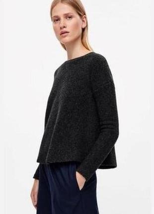 Новий светр cos 73% вовна блискавка на спинці