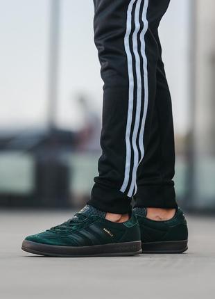 Мужские кроссовки adidas gazelle indoor green 40-41-42-43-44-458 фото