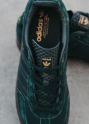 Мужские кроссовки adidas gazelle indoor green 40-41-42-43-44-455 фото