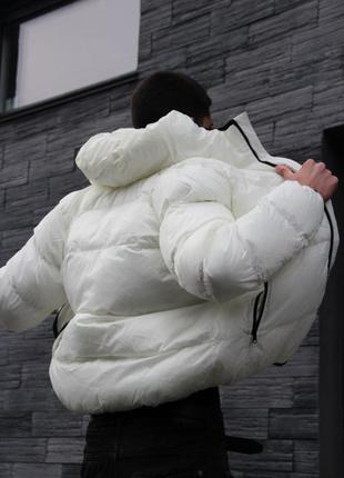Пуховик nike кремовый / зимняя мужская  куртка найк2 фото