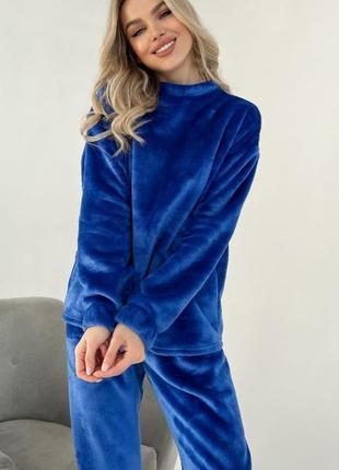 🔴 женская плюшевая пижама8 фото