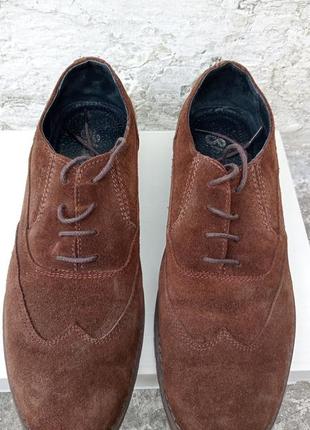 42р /28 замшевые стильные коричневые мужские туфли sharman.2 фото