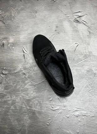 Топовые практичные зимние мужские кроссовки, ботинки спортивные, кожаные/кожа-мужская обувь на зиму8 фото