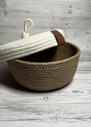 Корзины из джута и хлопкового шнура