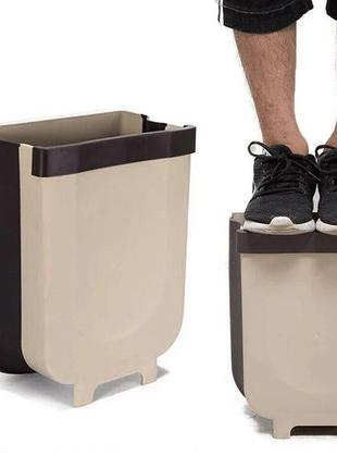 Складной контейнер для мусора на двери kitchen flexible bin9 фото