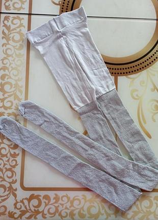 Колготки с люрексом, праздничные, новогодние