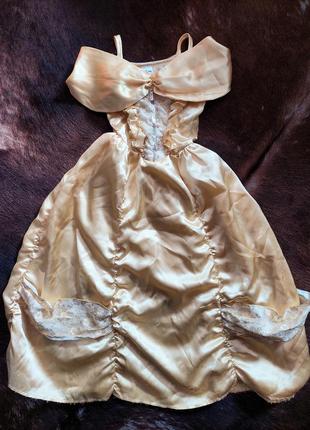 Брендова ошатна святкова сукня для принцеси золотого кольору