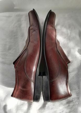 Кожаные мужские коричневые туфли4 фото