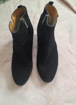 Сапожки полусапожки осенние замша
