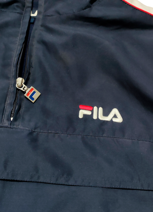 Fila vintage анорак куртка на флисе оверсайз оригинал брендовая р. l7 фото