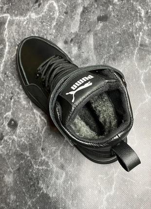 Зимние мужские ботинки puma black (мех) 40-41-42-43-447 фото