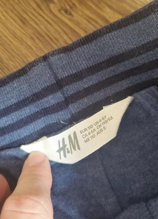 Штани на підкладці h&m на 4-5 років2 фото