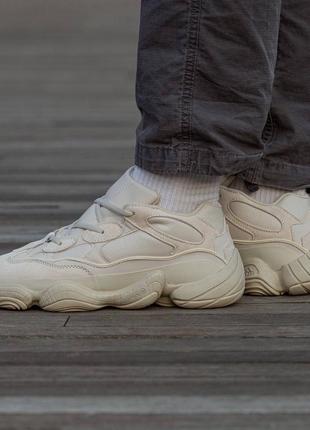 Осінні кросівки adidas yeezy 500 beige