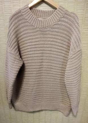 Базовый свитер джемпер с шерстью1 фото