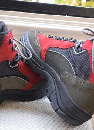 Замшевые треккинговые ботинки полусапоги сноубутсы мембранные hanwag goretex р. 414 фото