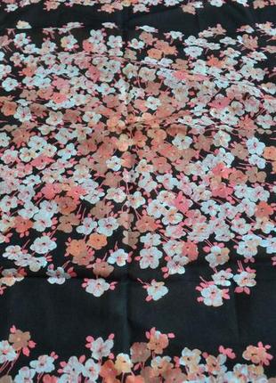 Fisba stoffels красивый хлопковый платок цветы сакура 100% хлопок5 фото