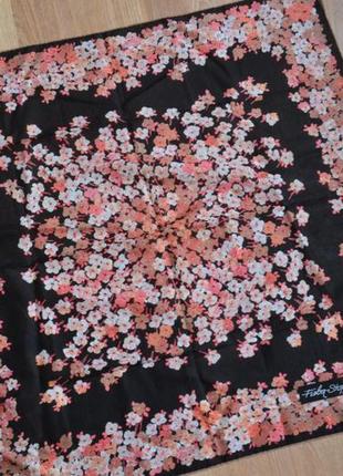 Fisba stoffels красивый хлопковый платок цветы сакура 100% хлопок3 фото