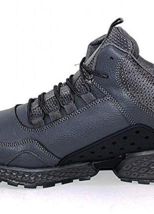 Мужские серые зимние кроссовки